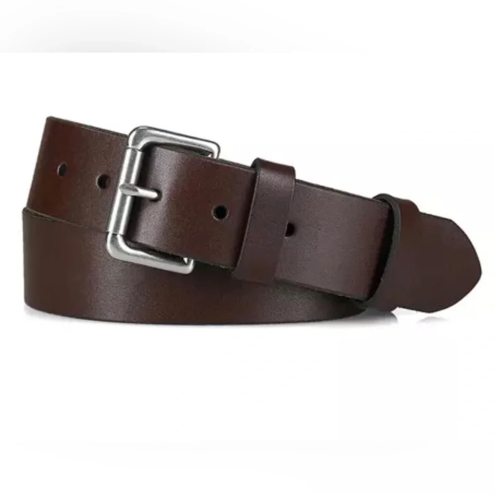 Polo Ralph Lauren Leather Roller-Buckle Brown Belt